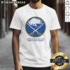 Buffalo Sabres NHL Stanley Cup Playoffs big logo t-shirt showcasing team pride and sportswear style.