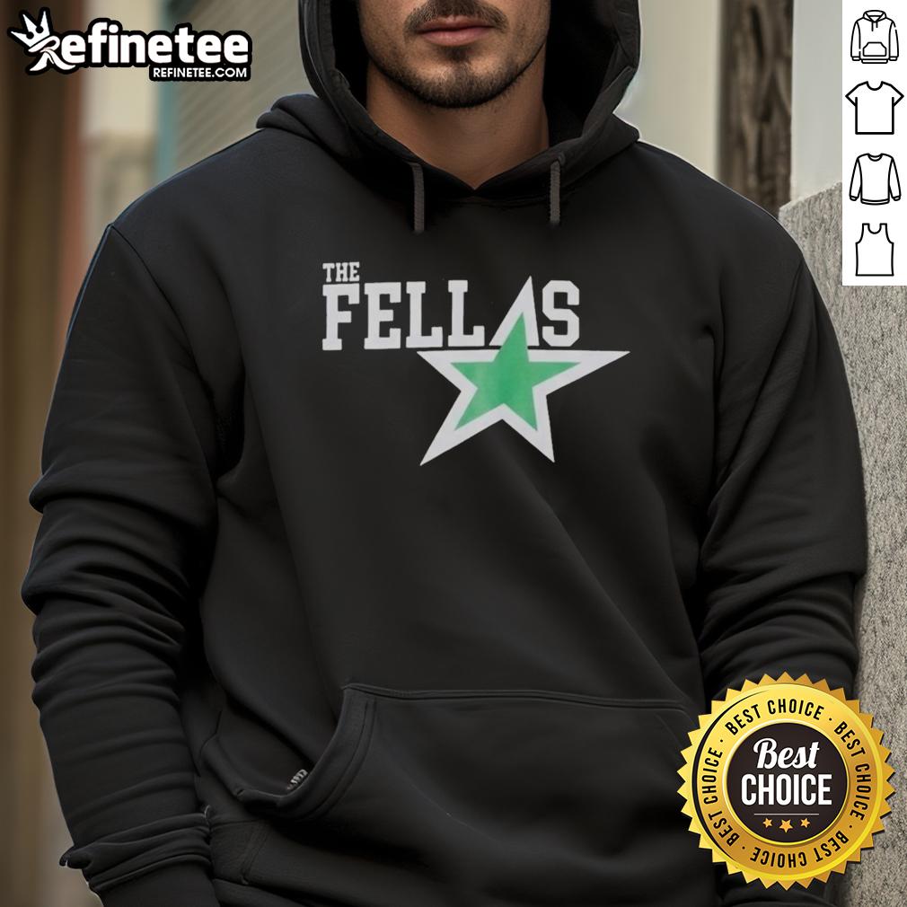 official-dallas-stars-the-fellas-hoodie Alt Text: Official Dallas Stars The Fellas Hoodie featuring team colors and logo, perfect for fans and cold game days.