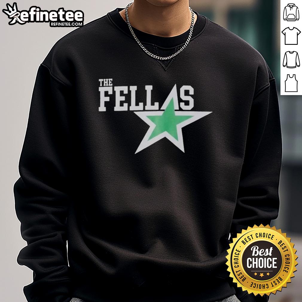 official-dallas-stars-the-fellas-sweatshirt Official Dallas Stars The Fellas Sweatshirt featuring team logo, perfect for fans and cozy game day attire.