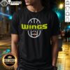 Official Dallas Wings Basketball 2026 On-Court Authentic Practice Logo T-Shirt featuring team logo and vibrant colors.