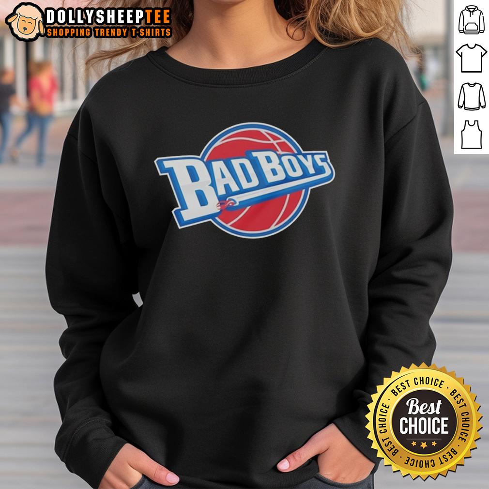 Official Detroit Pistons Basketball Bad Boys 2026 Logo Sweatshirt Official Detroit Pistons Basketball Bad Boys 2026 logo sweatshirt showcasing team pride and style.