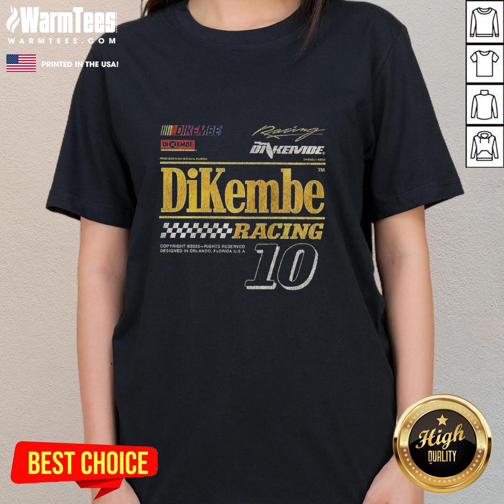 official-dikembe-racing-number-10-gainesville-orlando-florida-ladies-tee Official Dikembe Racing Number 10 Ladies Tee from Gainesville, Orlando, Florida featuring a stylish design and vibrant colors.
