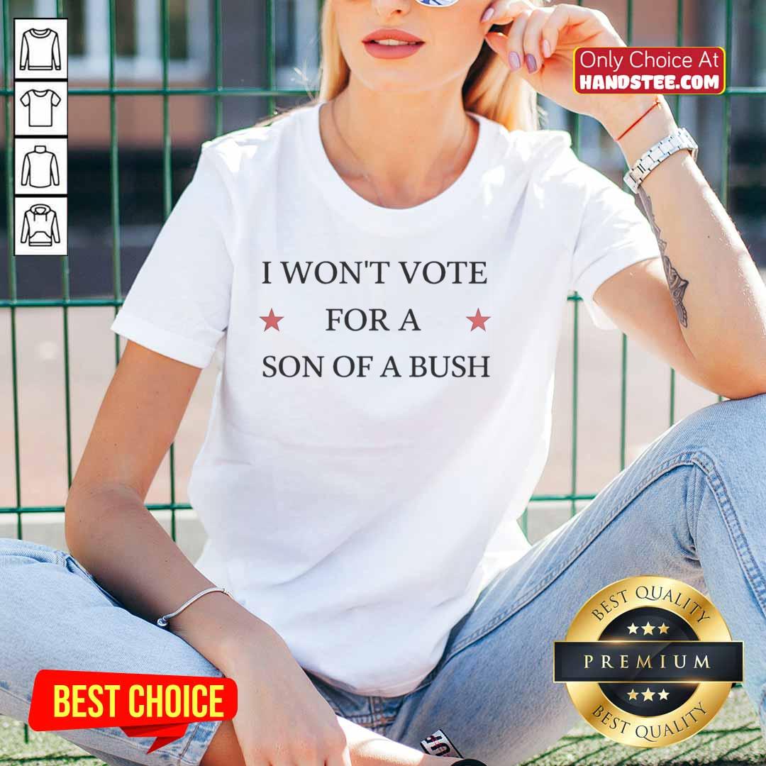 official-drew-barrymore-wearing-i-wont-vote-for-a-son-of-a-bush-ladies-tee Drew Barrymore wearing 'I Won't Vote for a Son of a Bush' ladies tee, showcasing her bold political statement.