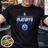 Alt Text: Official Edmonton Oilers Stanley Cup Playoffs 2026 T-Shirt featuring team logo and playoff graphics.