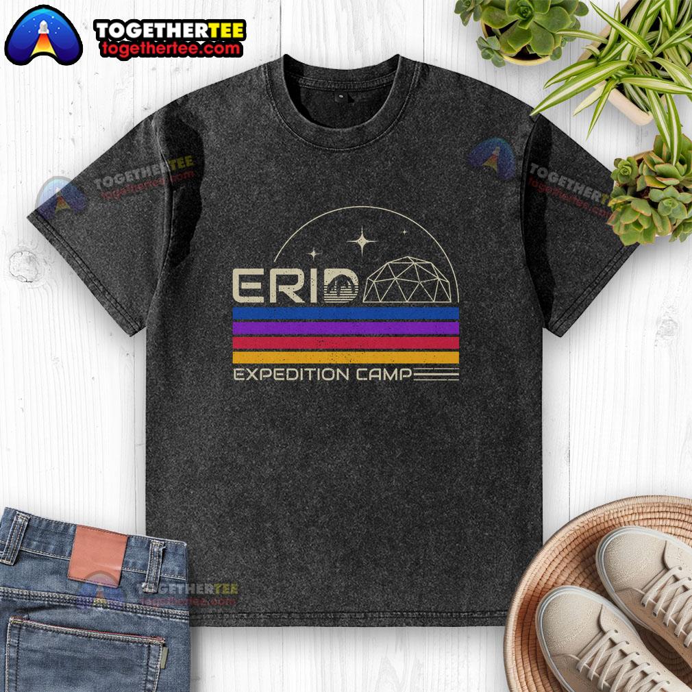 Official Erid Expedition Camp Washed T Shirt Official Erid Expedition Camp washed t-shirt in a relaxed fit, perfect for outdoor adventures and casual wear.