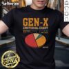 Official Gen-X Emotional Chart T-Shirt featuring a colorful graphic of emotions, perfect for nostalgic millennials and Gen-Xers.
