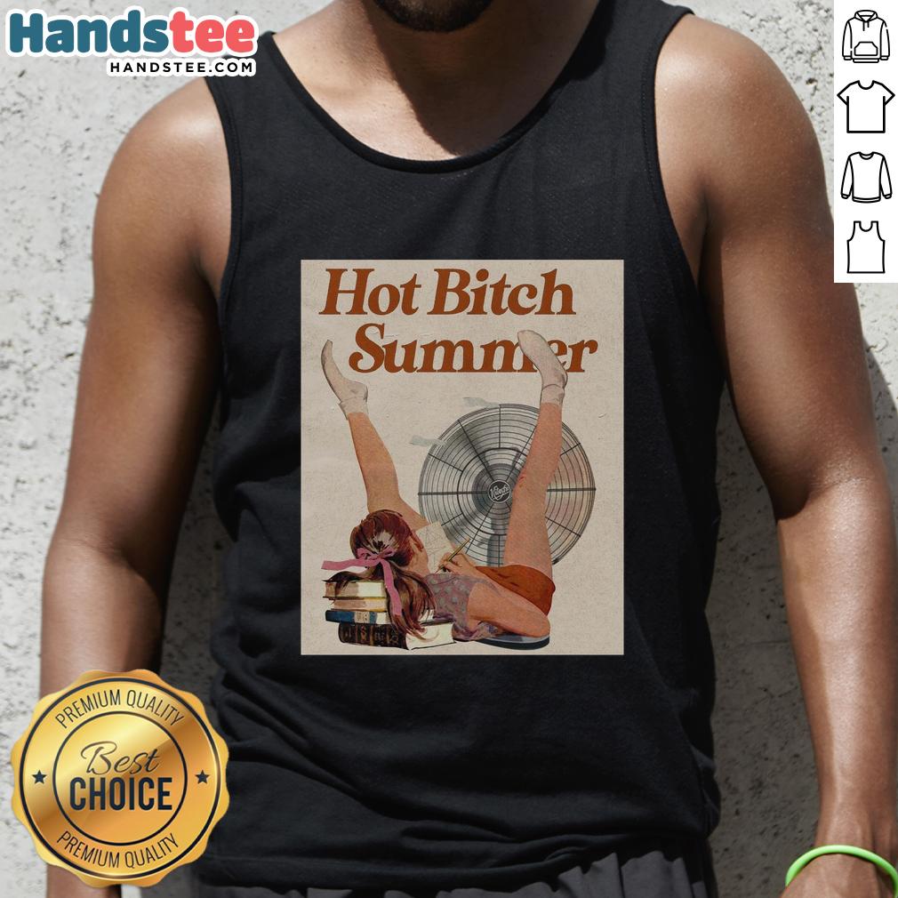 official-hot-bitch-summer-vintage-poster-tank-top Official Hot Bitch Summer vintage poster tank top featuring bold graphics and a summer vibe, perfect for casual wear.