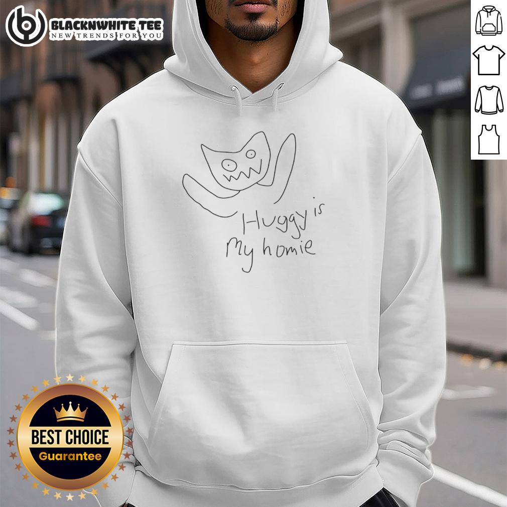 Official Huggy Is My Homie Hoodie Alt Text: Official Huggy Is My Homie Hoodie featuring a cozy design, perfect for casual wear and fans of Huggy.