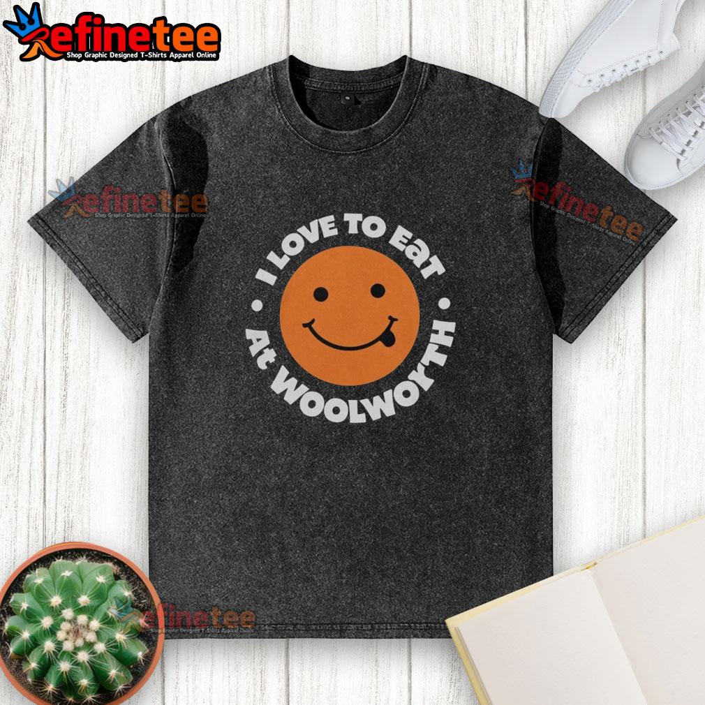 official-i-love-to-eat-at-woolworth-washed-t-shirt Official I Love To Eat At Woolworth washed t-shirt featuring a stylish design and comfortable fit, perfect for food lovers.