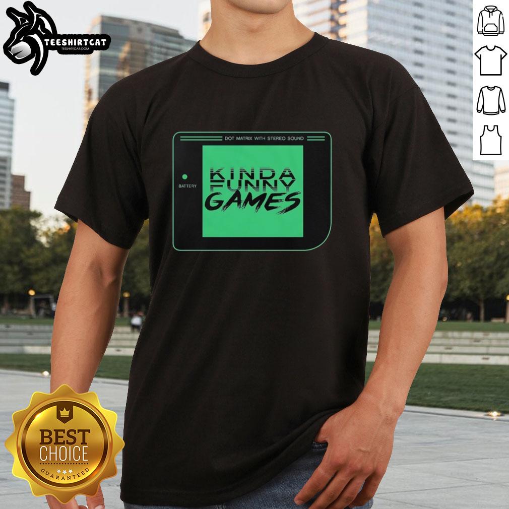 official-kinda-funny-games-dot-matrix-with-stereo-sound-t-shirt Official Kinda Funny Games Dot Matrix T-Shirt featuring stereo sound design, perfect for gaming enthusiasts.
