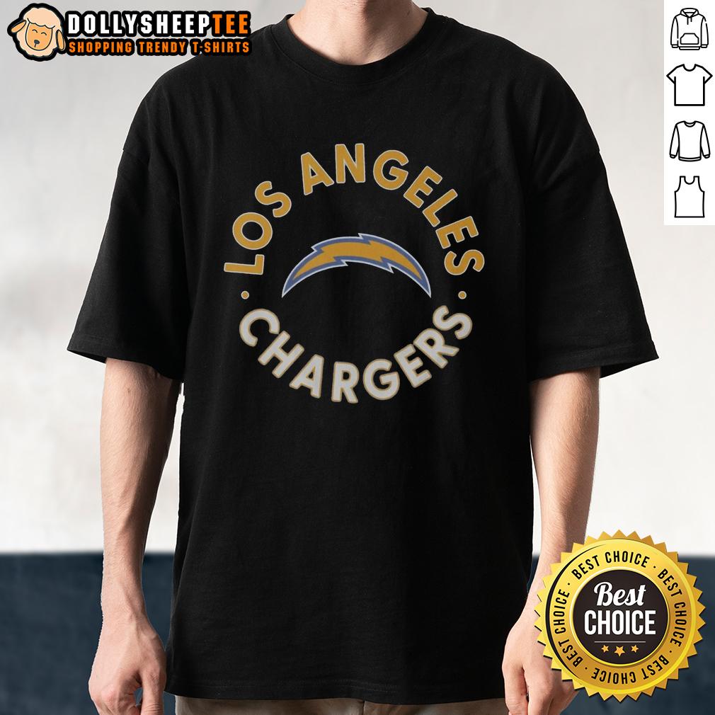 Official Los Angeles Chargers Circle T Shirt Official Los Angeles Chargers Circle T-Shirt featuring bold team logo, perfect for fans and game day wear.