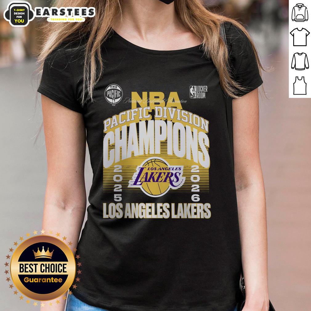 official-los-angeles-lakers-2026-pacific-division-champions-locker-room-ladies-tee Alt Text: Official Los Angeles Lakers 2026 Pacific Division Champions locker room ladies tee showcasing team pride and style.