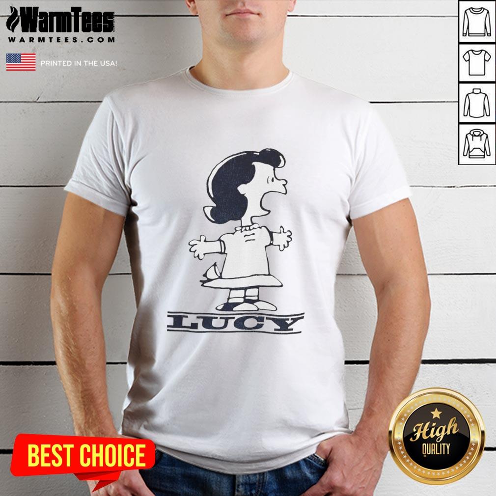 official-lucy-van-pelt-peanuts-1960-t-shirt Official Lucy Van Pelt Peanuts 1960 T-Shirt featuring classic cartoon design and vintage style for fans of Charlie Brown.