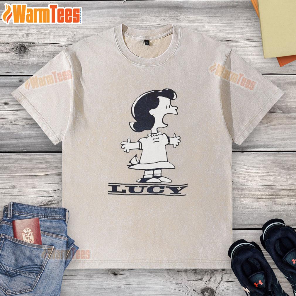 official-lucy-van-pelt-peanuts-1960-washed-t-shirt Official Lucy Van Pelt Peanuts 1960 washed t-shirt featuring vintage cartoon design and soft fabric.