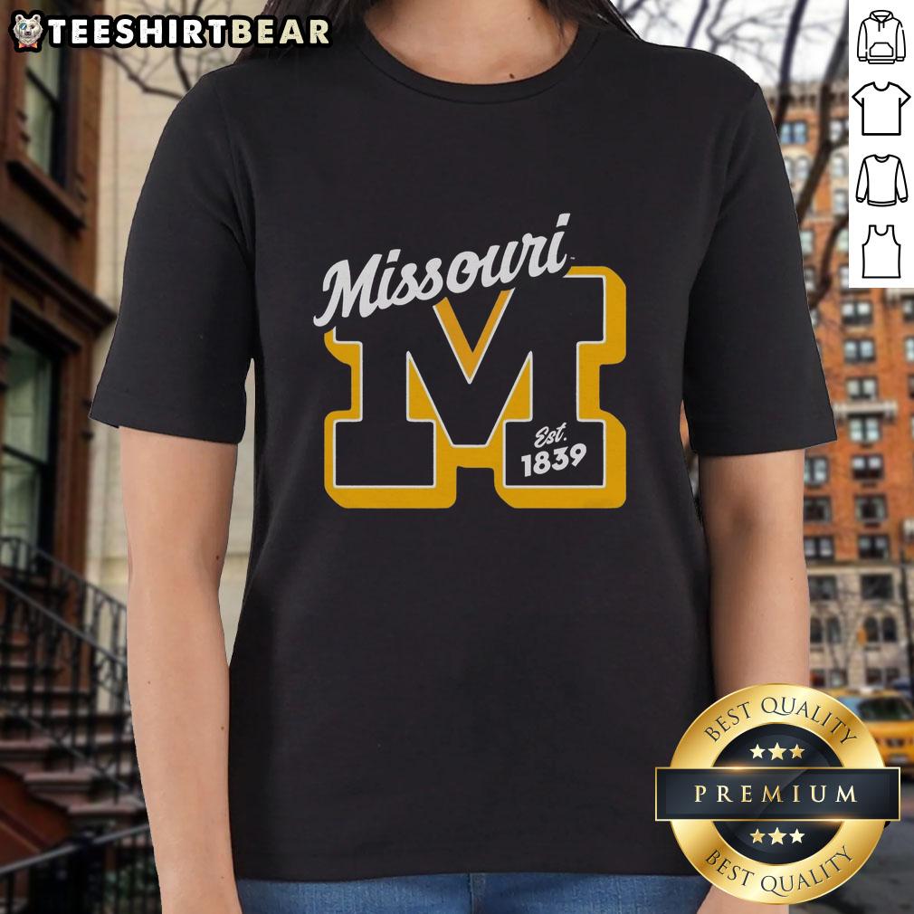official-missouri-est-1839-vintage-ladies-tee Vintage ladies tee featuring 'Official Missouri Est 1839' design, perfect for proud Missouri residents and fans.