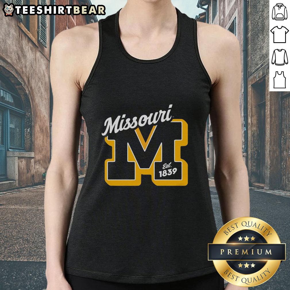official-missouri-est-1839-vintage-tank-top Vintage tank top featuring 'Official Missouri Est 1839' design, perfect for showcasing Missouri pride and style.