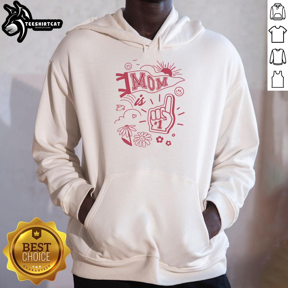 official-mom-is-1-collage-hoodie Collage hoodie featuring 'Official Mom Is 1' design, perfect for celebrating a first birthday in style.