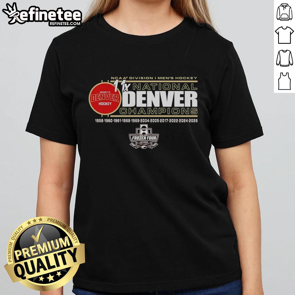 official-ncaa-division-i-mens-hockey-national-champions-denver-pioneers-hockey-2026-ladies-tee 2026 NCAA Division I Men's Hockey National Champions Denver Pioneers ladies tee shirt featuring team logo