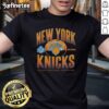 Official New York Knicks Throwback Black Boxy T-Shirt featuring vintage logo design, perfect for fans and collectors.