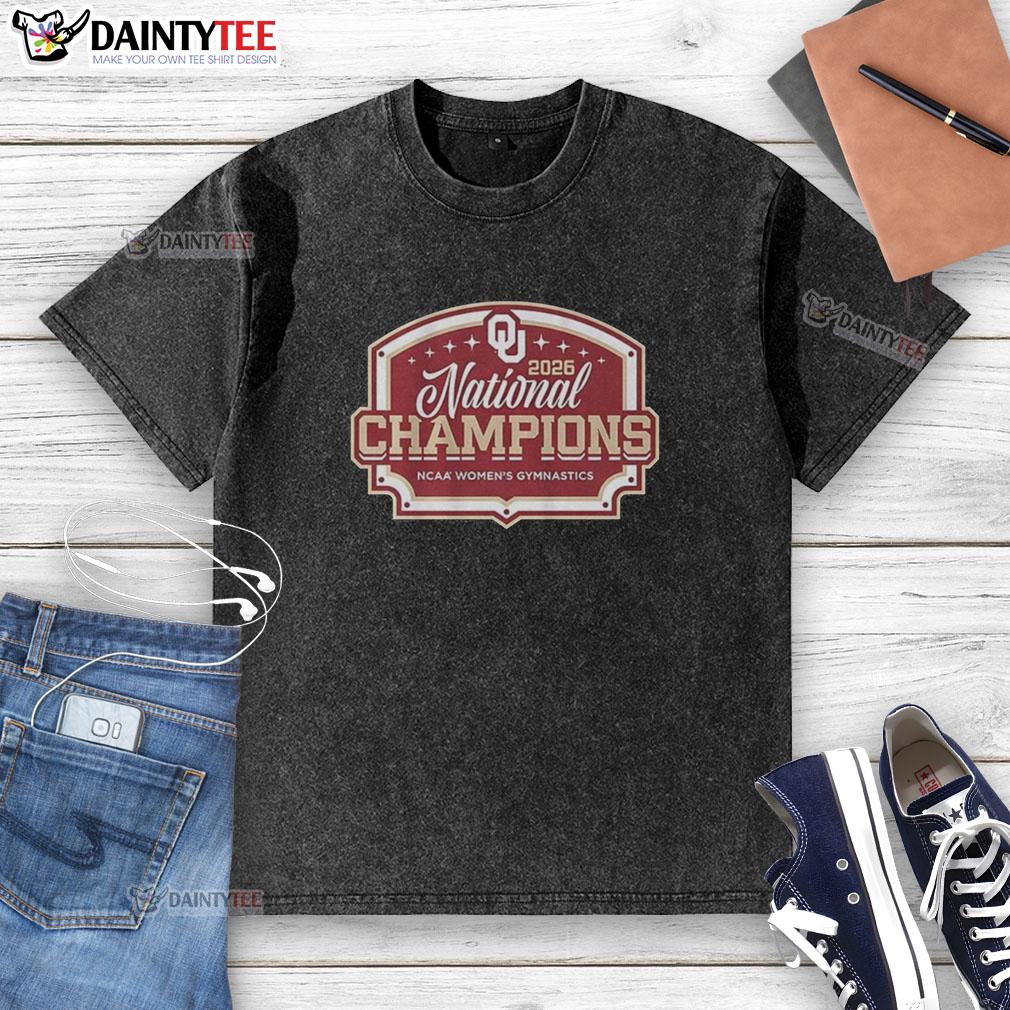official-oklahoma-womens-gymnastics-2026-national-champions-washed-t-shirt Alt Text: Official Oklahoma Women's Gymnastics 2026 National Champions washed t-shirt, showcasing team pride and victory.