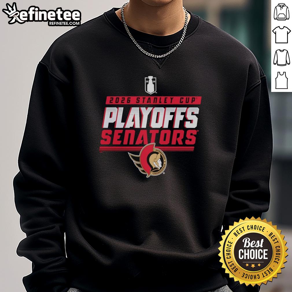 official-ottawa-senators-stanley-cup-playoffs-2026-sweatshirt Official Ottawa Senators Stanley Cup Playoffs 2026 sweatshirt in team colors, perfect for fans supporting their team.