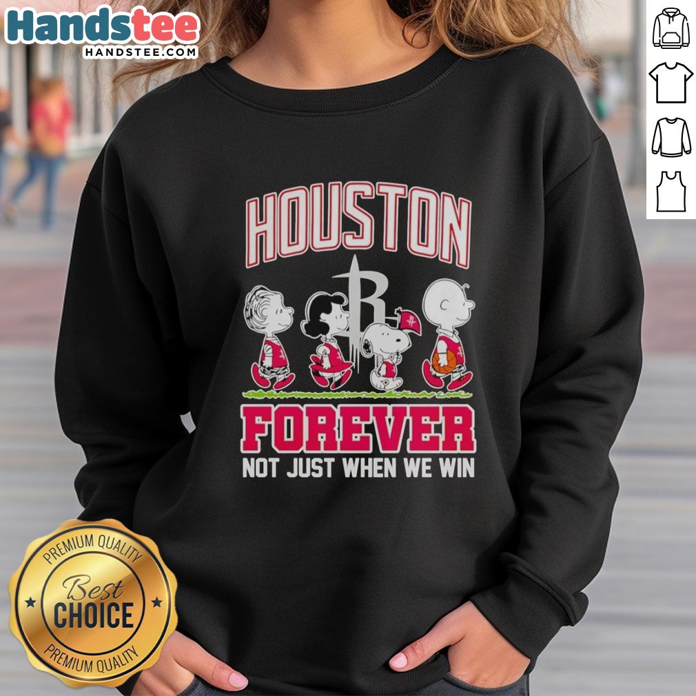 official-peanuts-characters-x-mlb-houston-astros-forever-not-just-when-we-win-sweatshirt Official Peanuts Characters X MLB Houston Astros sweatshirt featuring classic characters and 'Forever, Not Just When We Win' slogan.