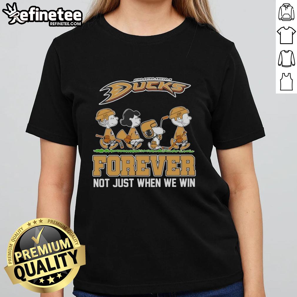 official-peanuts-x-anaheim-ducks-abbey-road-forever-not-just-when-we-win-ladies-tee Alt Text: Official Peanuts x Anaheim Ducks Abbey Road tee for ladies, celebrating fandom beyond just winning.
