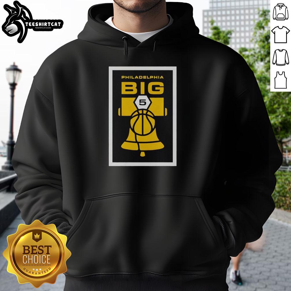 official-philadelphia-big-5-basketball-hoodie Official Philadelphia Big 5 Basketball Hoodie featuring team colors and logo, perfect for fans and supporters.