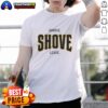 Official Pittsburgh Pirates Baseball 'Arrive Shove Leave' T-Shirt featuring team colors and logo, perfect for fans.