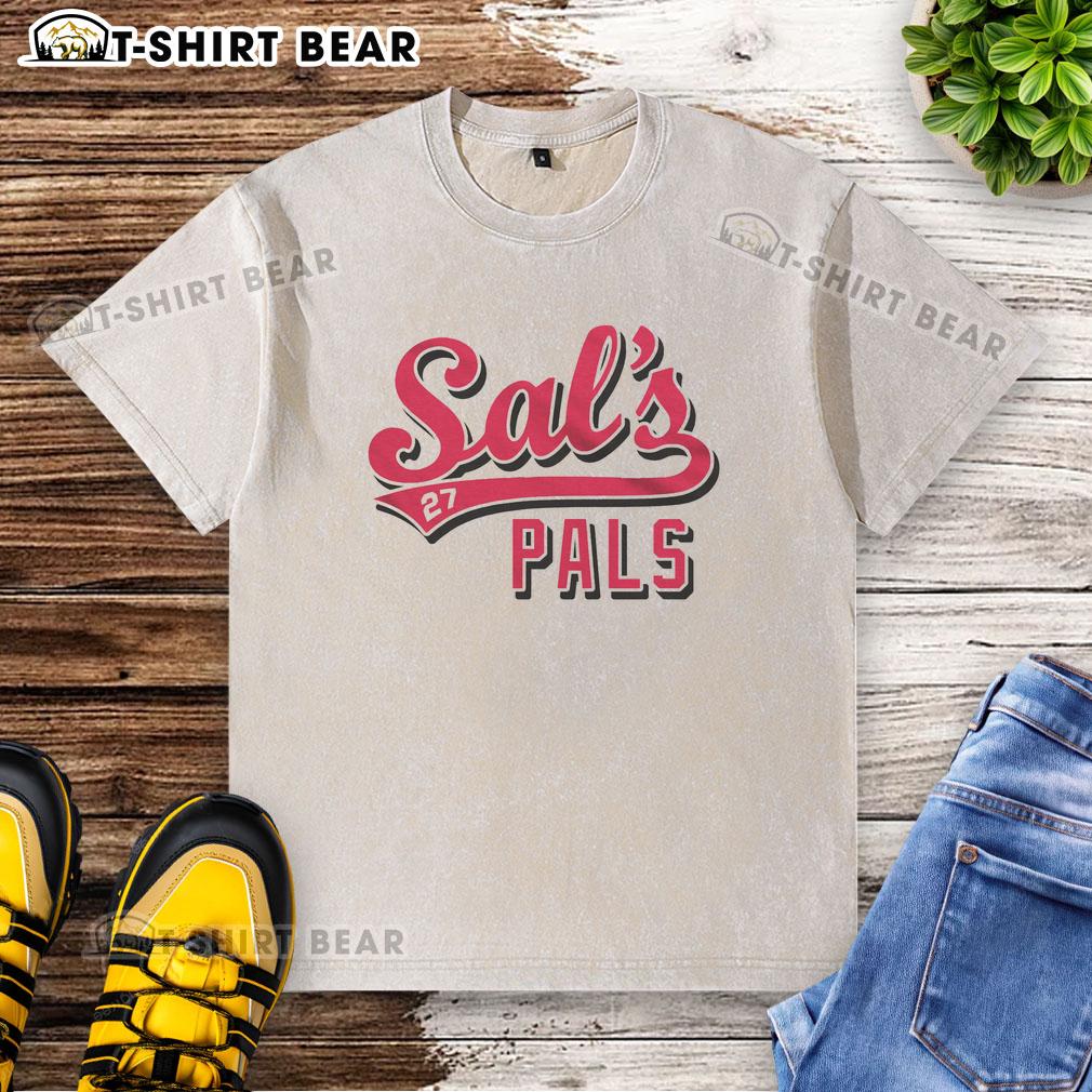 Official Sal'S Pals Sal Stewart Fan Washed T Shirt Official Sals Pals Sal Stewart fan washed t-shirt featuring a vibrant design and comfortable fit for fans.
