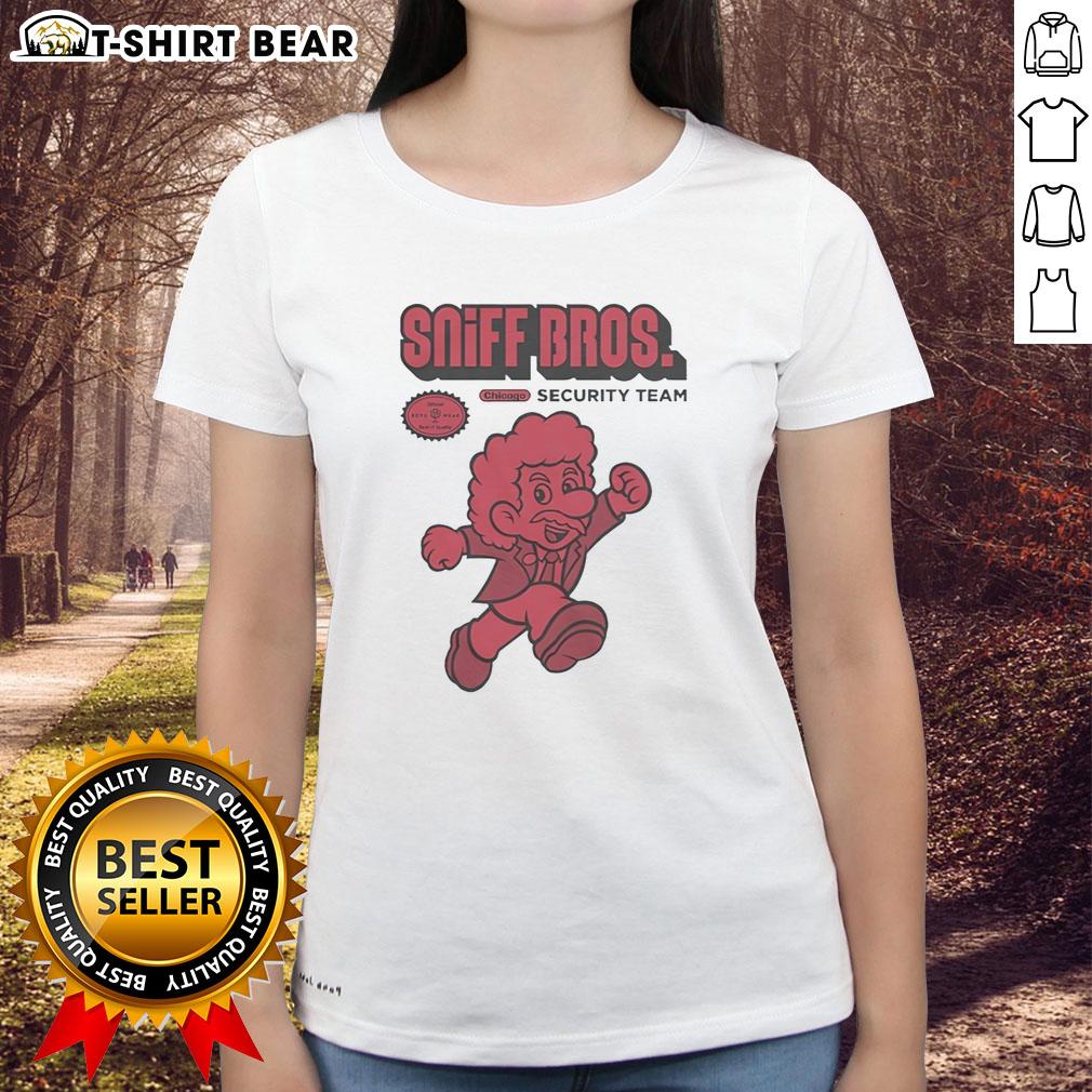 Official Sniff Brothers Security Team Ladies Tee Official Sniff Brothers Security Team Ladies Tee in stylish design, perfect for fans and security enthusiasts.
