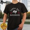 Official Tampa Bay Buccaneers Heritage Print T-Shirt featuring team colors and logo, perfect for fans and collectors.