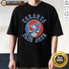 Official Toronto Blue Jays X Grateful Dead mashup T-shirt featuring the iconic Steal Your Face logo design.