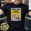 Official Two Men Kissing Charlie Hebdo T-Shirt featuring 'LAmour Plus Fort Que La Haine' message promoting love.