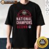 Alt Text: Official UConn Huskies 2026 NCAA Men's Basketball National Champions T-Shirt featuring team colors and logo.