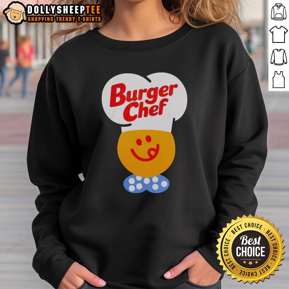 Official Vintage Burger Chef Sweatshirt Official Vintage Burger Chef Sweatshirt featuring classic logo and retro design, perfect for burger lovers and vintage apparel fans.