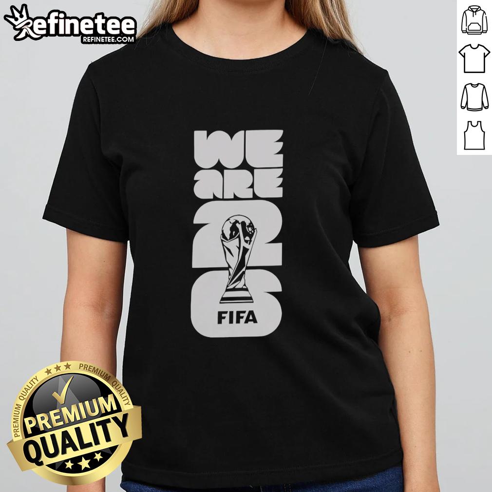 official-we-are-2026-fifa-world-cup-trophy-lights-ladies-tee Official We Are 2026 FIFA World Cup Trophy Lights Ladies Tee showcasing vibrant design for soccer fans.
