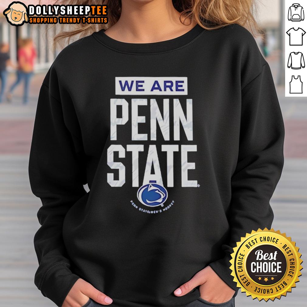 Official We Are Penn State Nittany Lions Hockey Logo Sweatshirt Alt Text: Official Penn State Nittany Lions hockey logo sweatshirt featuring bold graphics and a comfortable fit.