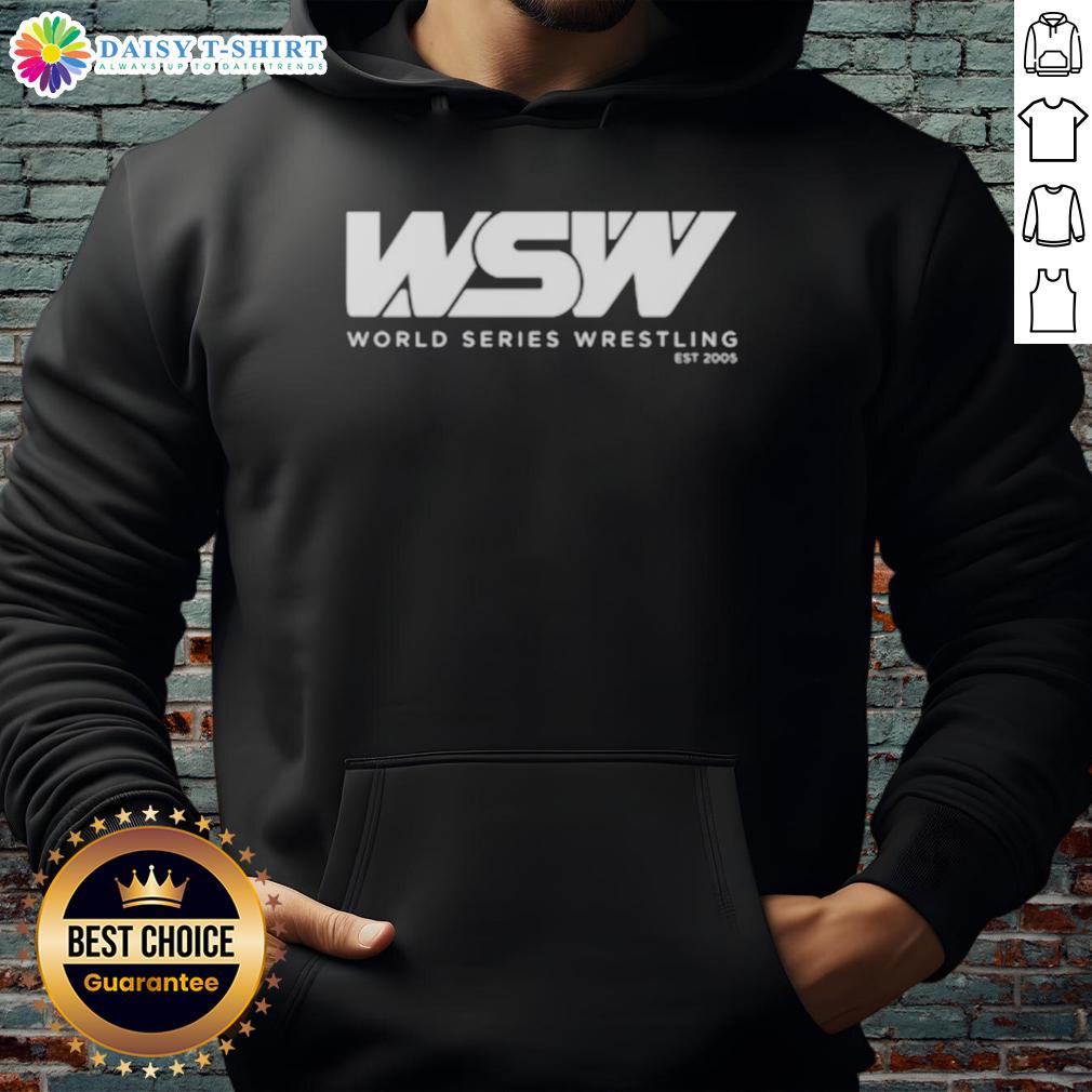 Official Wsw World Series Wrestling Hoodie Official WSW World Series Wrestling hoodie featuring a bold logo and stylish design for wrestling fans.