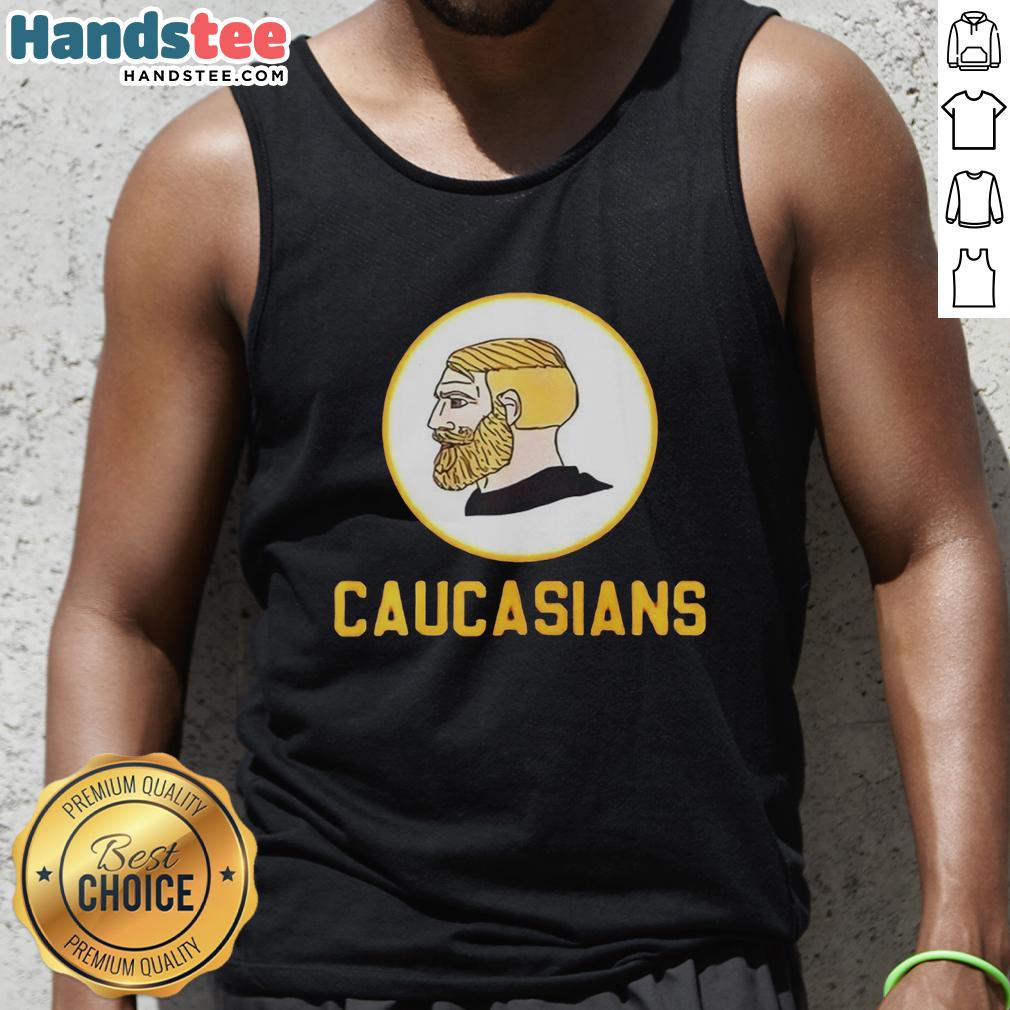 official-yes-chad-caucasians-logo-tank-top Official Yes Chad Caucasians Logo Tank Top featuring a stylish design for casual wear and fan merchandise.
