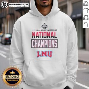 Loyola Marymount Lions 2026 NC Women's Water Polo National Champions hoodie in vibrant colors, showcasing team spirit.