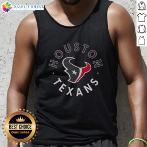 Top Houston Texans Circle Tank Top featuring team logo and colors, perfect for game day or casual wear.