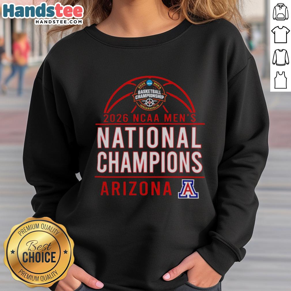 original-arizona-wildcats-2026-ncaa-mens-basketball-national-champions-sweatshirt Alt Text: Original Arizona Wildcats 2026 NCAA Men's Basketball National Champions sweatshirt in navy blue, showcasing team pride.