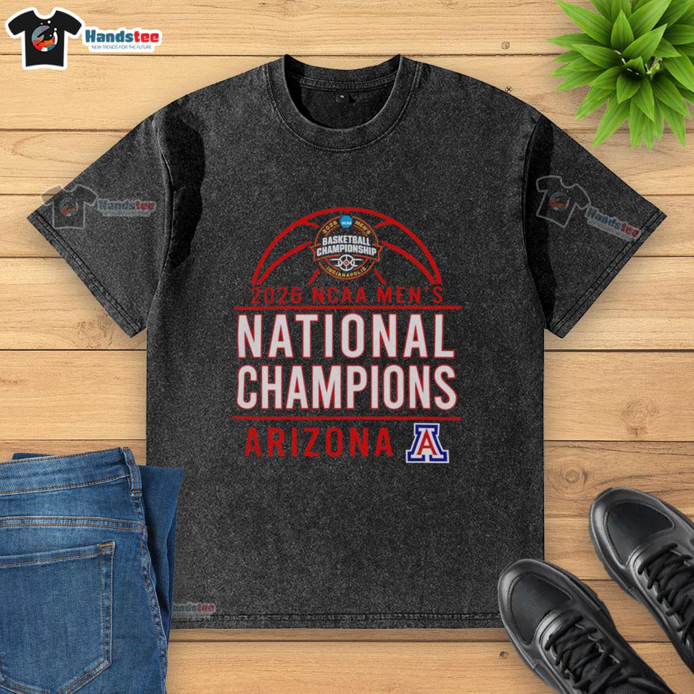 original-arizona-wildcats-2026-ncaa-mens-basketball-national-champions-washed-t-shirt Alt Text: Original Arizona Wildcats 2026 NCAA Men's Basketball National Champions washed t-shirt featuring team logo and colors.
