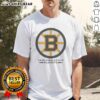 Alt Text: Original Boston Bruins NHL Stanley Cup Playoffs big logo T-shirt featuring the iconic Bruins logo on a black background.