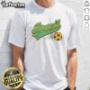 Original Brazil Sports Text World Cup Football T-Shirt featuring vibrant colors and iconic design for soccer fans.