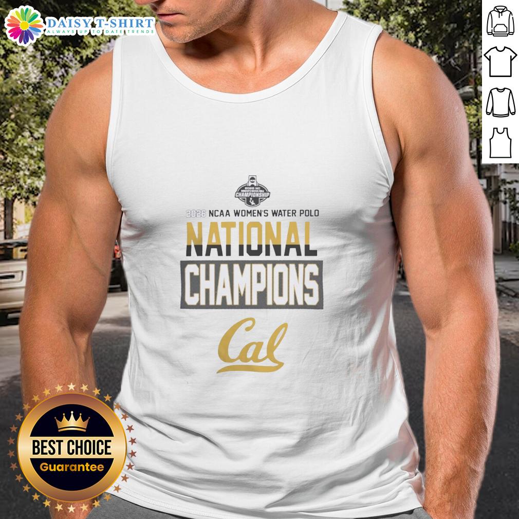 Original California Golden Bears 2026 Nc Women's Water Polo National Champions Tank Top California Golden Bears 2026 NC Women's Water Polo National Champions tank top, showcasing team pride and athletic spirit.