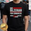 Original Dan Bilzerian For Congress T-Shirt featuring 'America First' slogan, bold design, and vibrant colors.