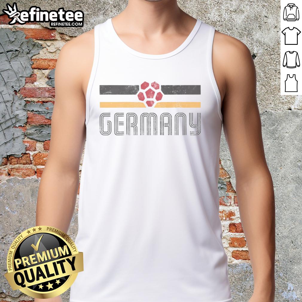 original-germany-retro-stripe-world-cup-football-tank-top Alt Text: Original Germany Retro Stripe World Cup Football Tank Top featuring vibrant stripes and a sporty design for fans.