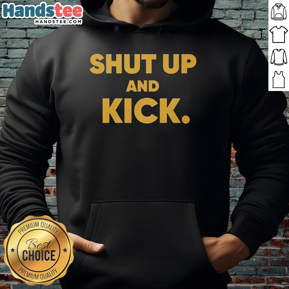 original-harrison-butker-of-kansas-city-chiefs-wearing-shut-up-and-kick-hoodie Harrison Butker of Kansas City Chiefs in a 'Shut Up and Kick' hoodie, showcasing team spirit and style.